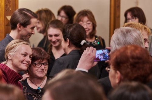 Setkání členů klubu po premiéře Fanny a Alexandr